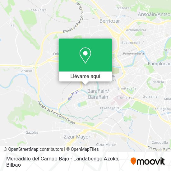Mapa Mercadillo del Campo Bajo - Landabengo Azoka