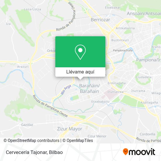 Mapa Cervecería Tajonar