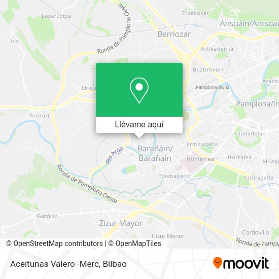 Mapa Aceitunas Valero -Merc