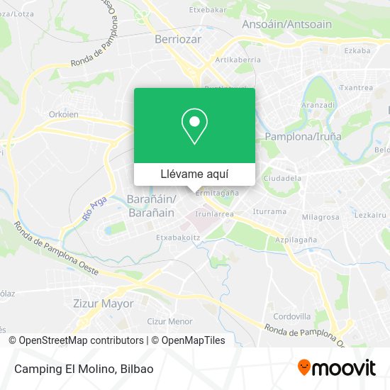 Mapa Camping El Molino