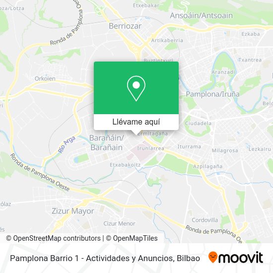 Mapa Pamplona Barrio 1 - Actividades y Anuncios