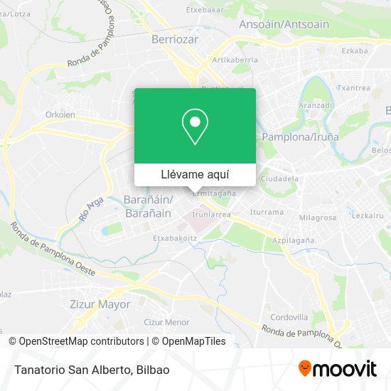 Mapa Tanatorio San Alberto