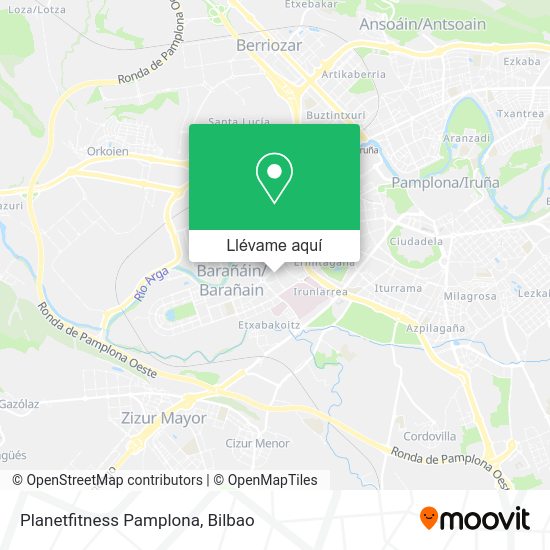 Mapa Planetfitness Pamplona