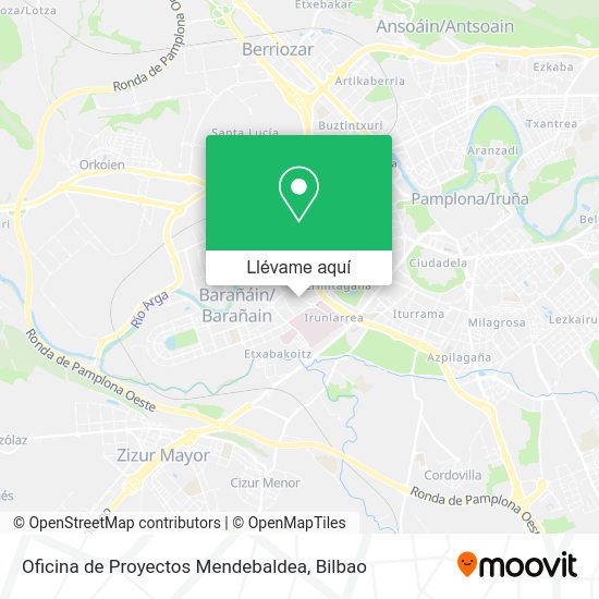 Mapa Oficina de Proyectos Mendebaldea