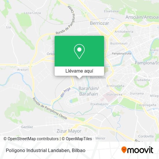 Mapa Polígono Industrial Landaben