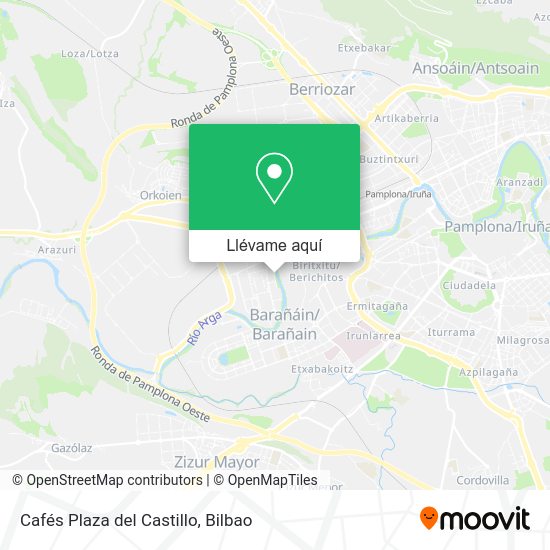 Mapa Cafés Plaza del Castillo