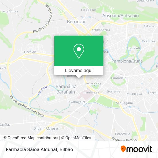 Mapa Farmacia Saioa Aldunat