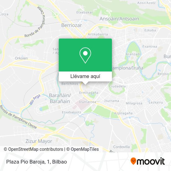 Mapa Plaza Pio Baroja, 1