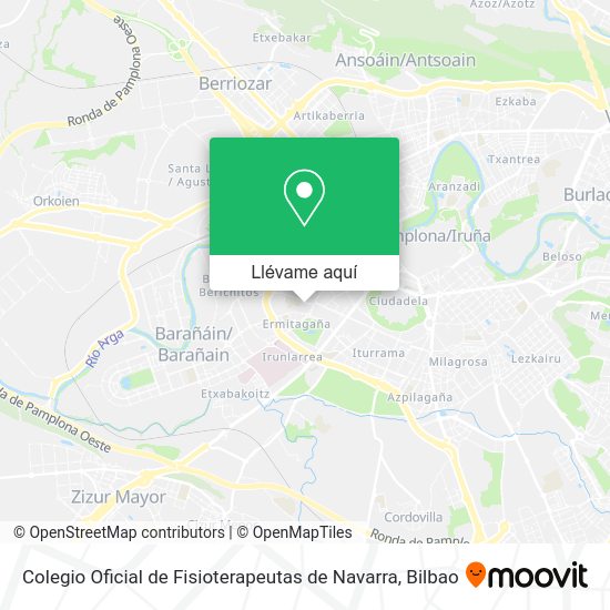 Mapa Colegio Oficial de Fisioterapeutas de Navarra