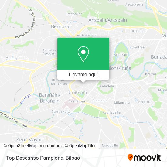 Mapa Top Descanso Pamplona