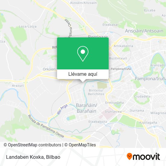 Mapa Landaben Koxka