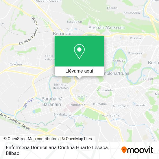 Mapa Enfermería Domiciliaria Cristina Huarte Lesaca