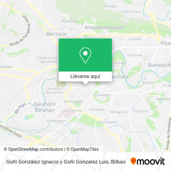 Mapa Goñi González Ignacio y Goñi Gonzalez Luis