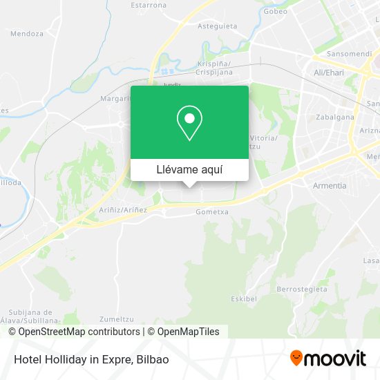 Mapa Hotel Holliday in Expre