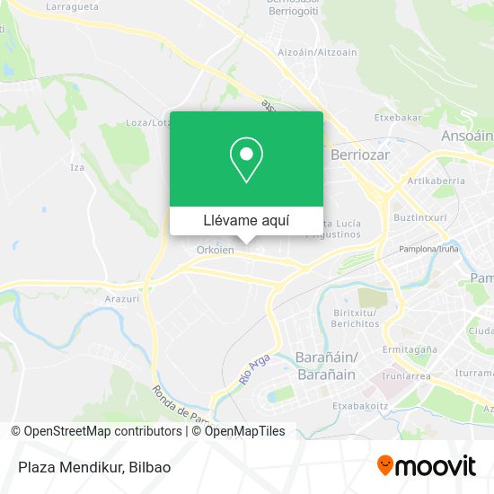 Mapa Plaza Mendikur