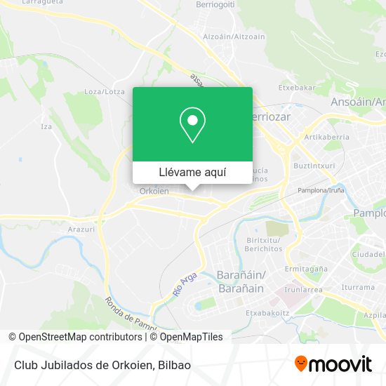 Mapa Club Jubilados de Orkoien