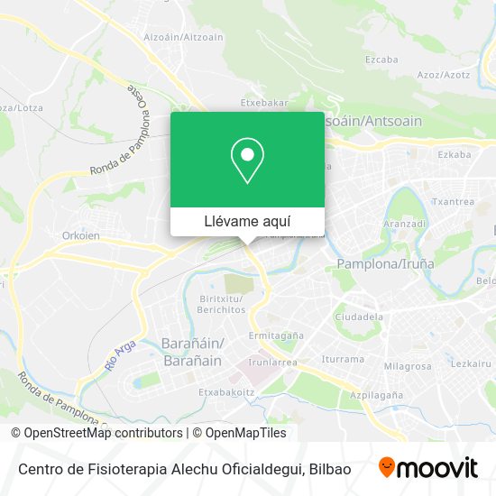 Mapa Centro de Fisioterapia Alechu Oficialdegui