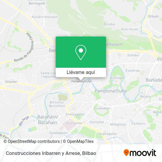Mapa Construcciones Iribarren y Arrese