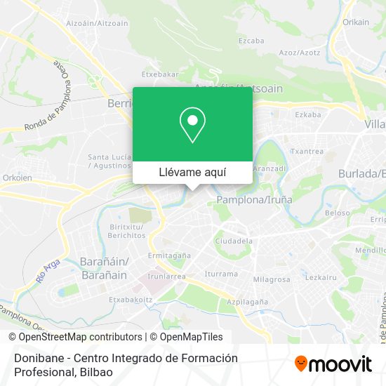 Mapa Donibane - Centro Integrado de Formación Profesional