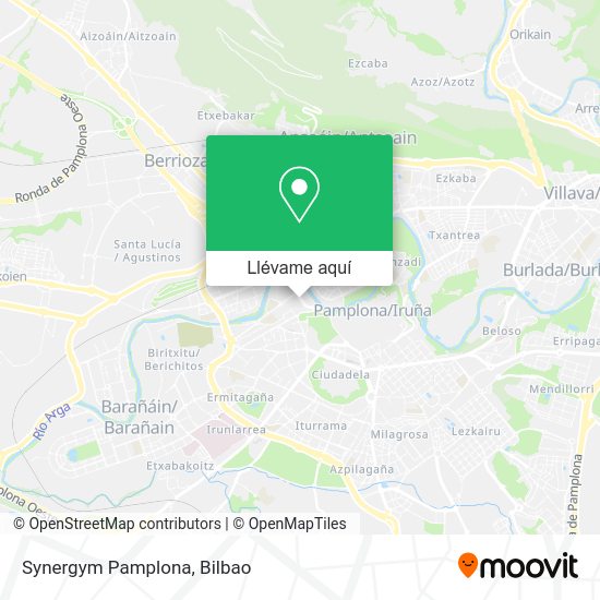 Mapa Synergym Pamplona