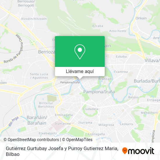 Mapa Gutiérrez Gurtubay Josefa y Purroy Gutierrez Maria