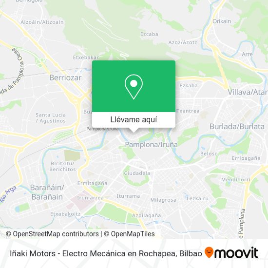 Mapa Iñaki Motors - Electro Mecánica en Rochapea
