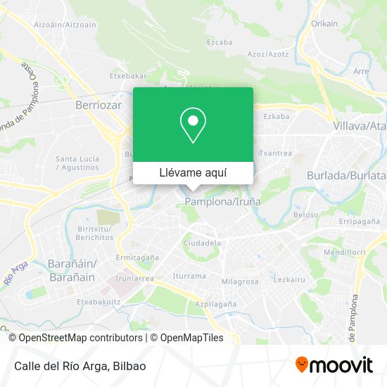 Mapa Calle del Río Arga