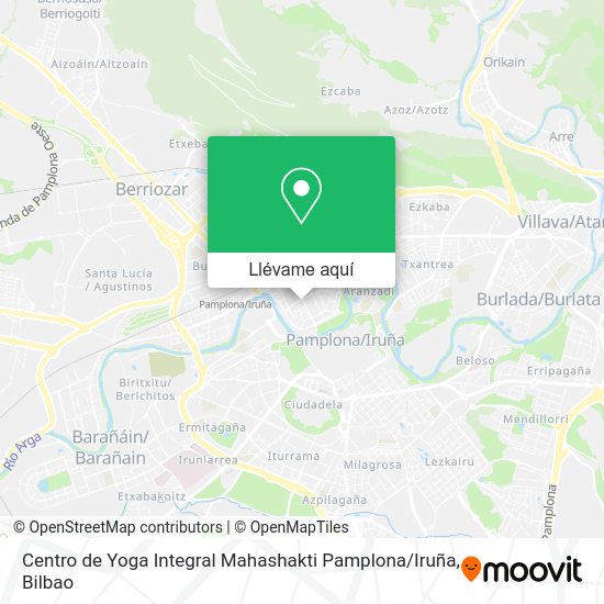 Mapa Centro de Yoga Integral Mahashakti Pamplona / Iruña