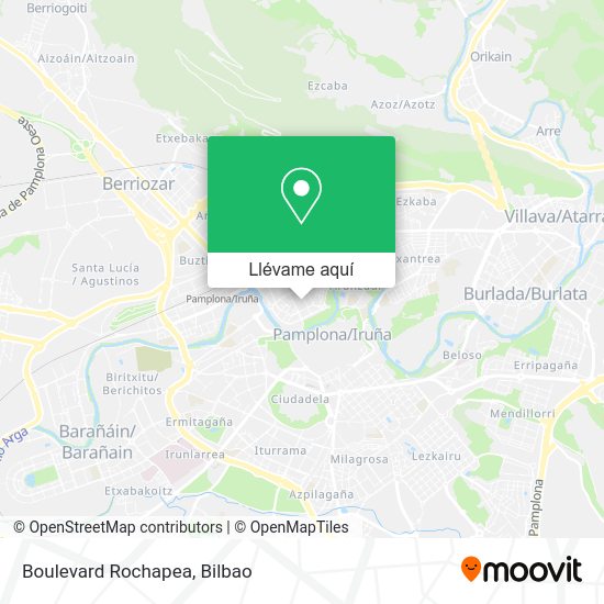 Mapa Boulevard Rochapea