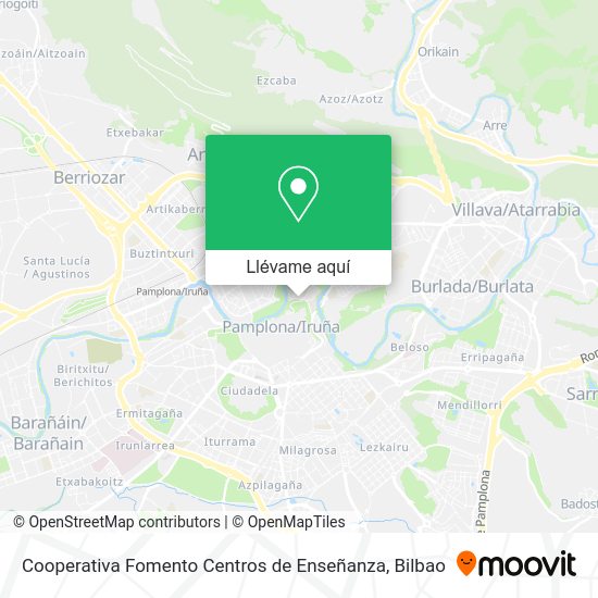 Mapa Cooperativa Fomento Centros de Enseñanza