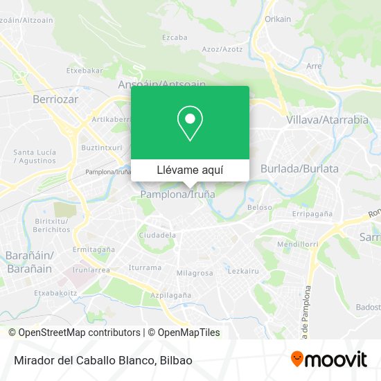 Mapa Mirador del Caballo Blanco