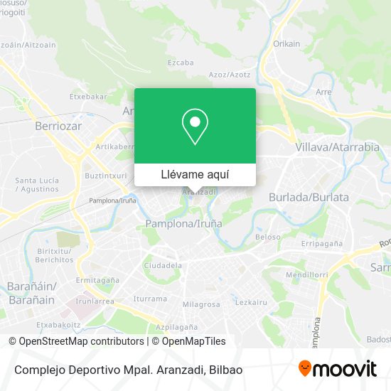 Mapa Complejo Deportivo Mpal. Aranzadi