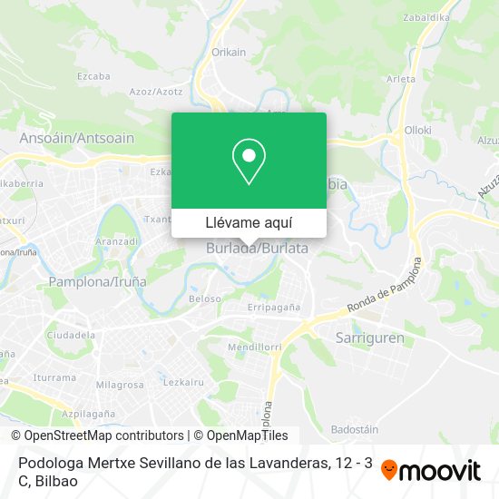 Mapa Podologa Mertxe Sevillano de las Lavanderas, 12 - 3 C