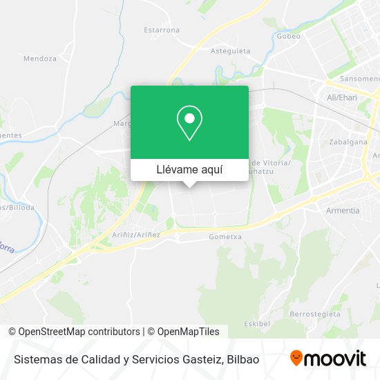 Mapa Sistemas de Calidad y Servicios Gasteiz