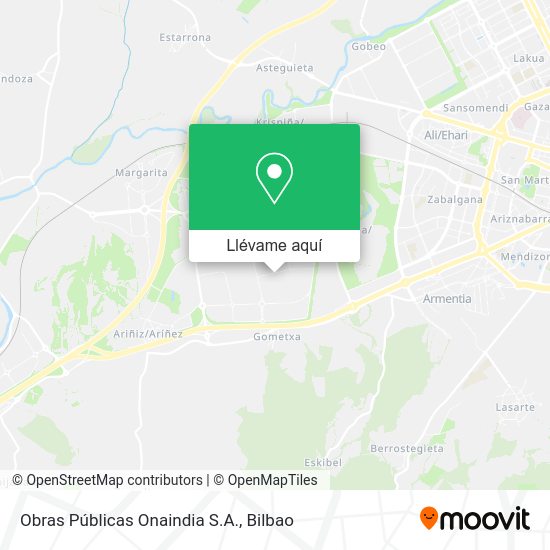 Mapa Obras Públicas Onaindia S.A.