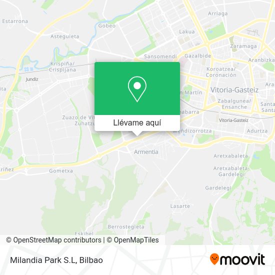 Mapa Milandia Park S.L
