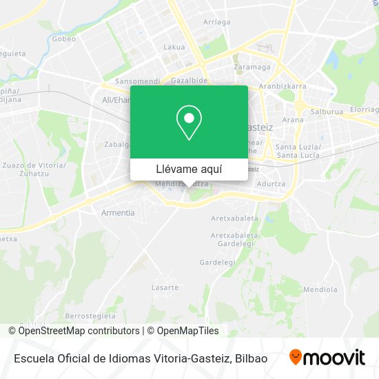 Mapa Escuela Oficial de Idiomas Vitoria-Gasteiz
