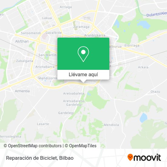 Mapa Reparación de Biciclet