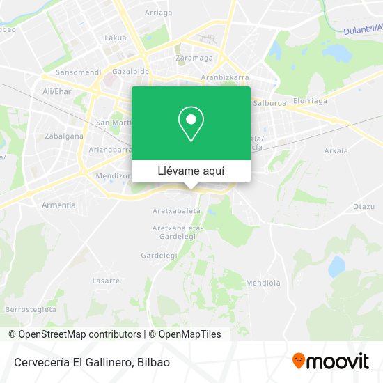Mapa Cervecería El Gallinero