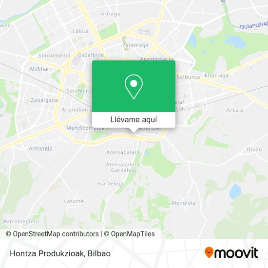 Mapa Hontza Produkzioak
