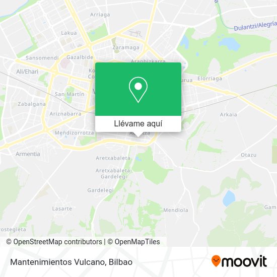 Mapa Mantenimientos Vulcano