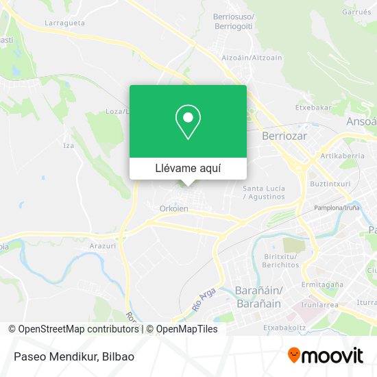 Mapa Paseo Mendikur