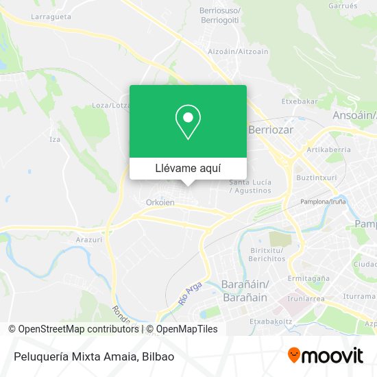 Mapa Peluquería Mixta Amaia
