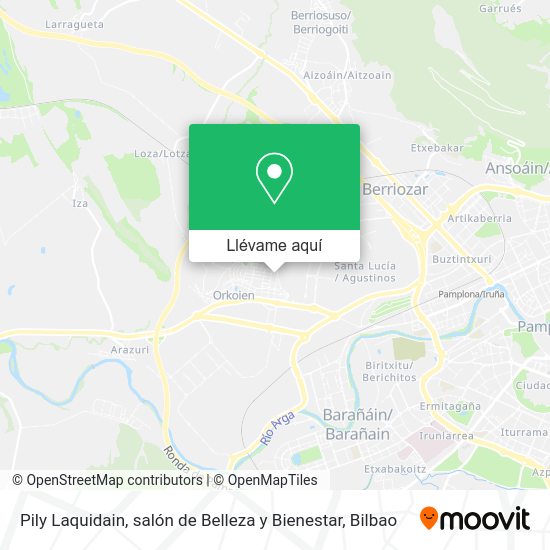Mapa Pily Laquidain, salón de Belleza y Bienestar