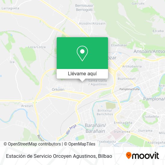 Mapa Estación de Servicio Orcoyen Agustinos