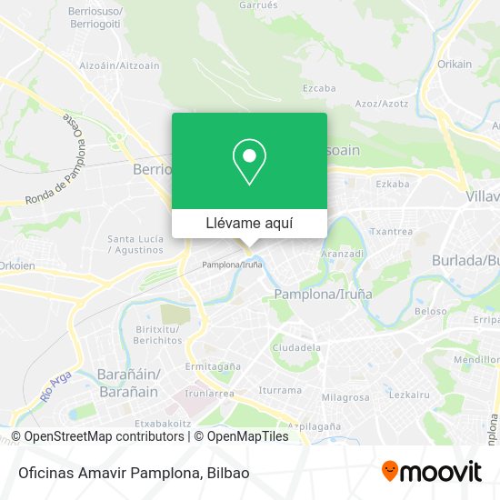 Mapa Oficinas Amavir Pamplona