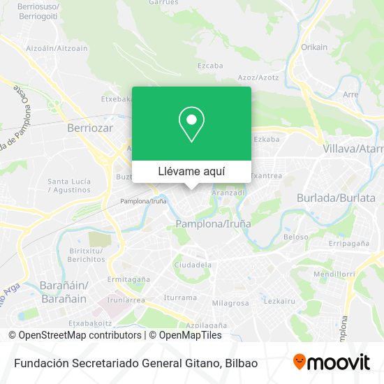 Mapa Fundación Secretariado General Gitano