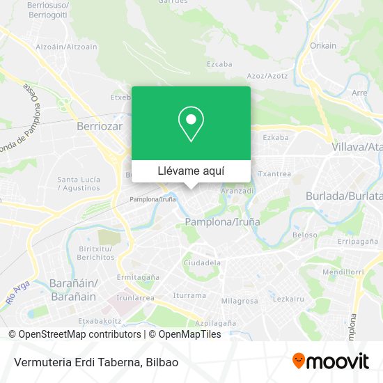 Mapa Vermuteria Erdi Taberna
