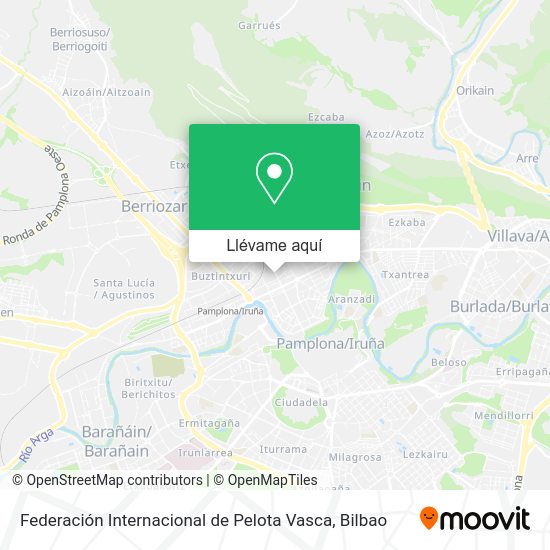 Mapa Federación Internacional de Pelota Vasca