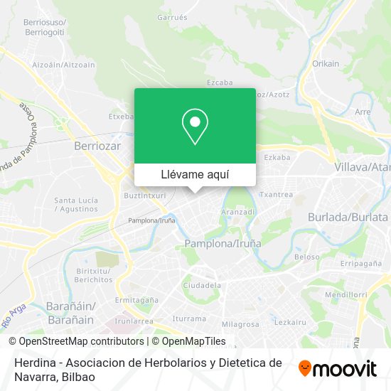 Mapa Herdina - Asociacion de Herbolarios y Dietetica de Navarra